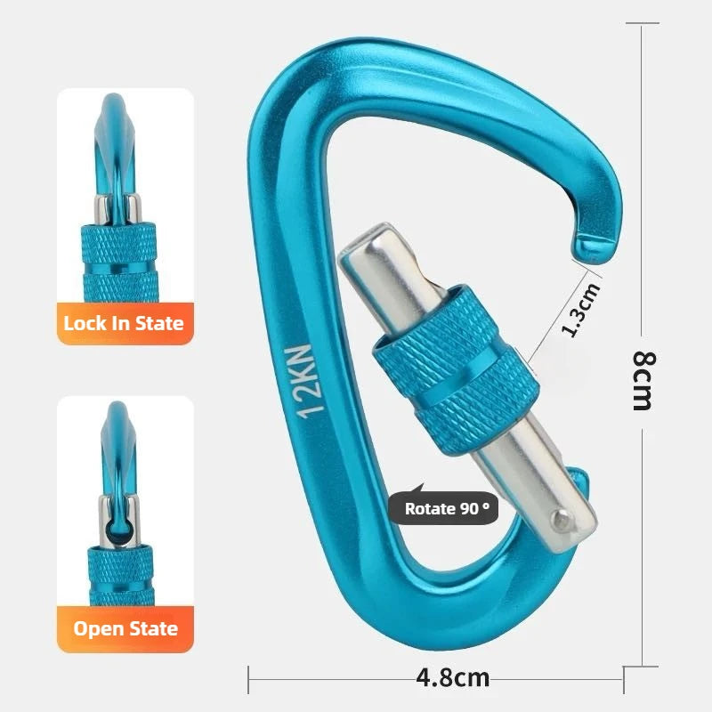 12KN 7075D Outdoor Climbing Buckle